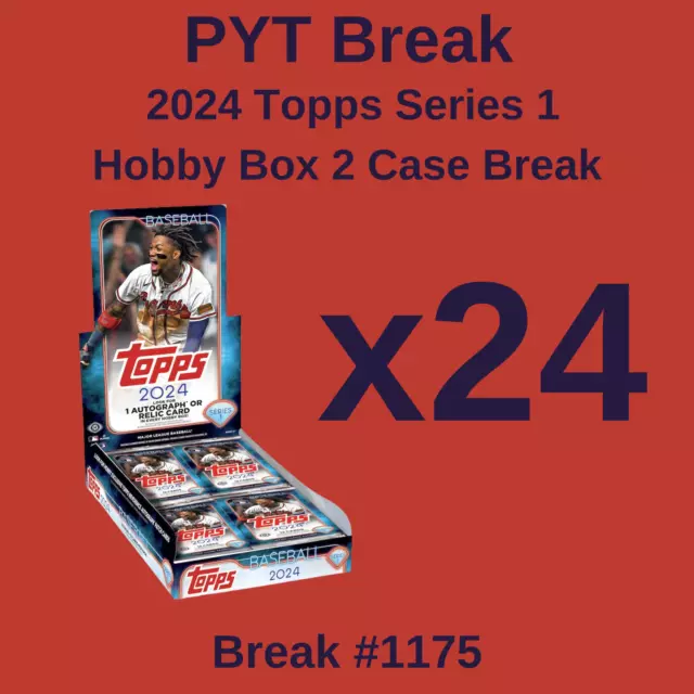 CHICAGO WHITE SOX 2025 Topps Series 1 Hobby 24 Box 2 Case Break 1175