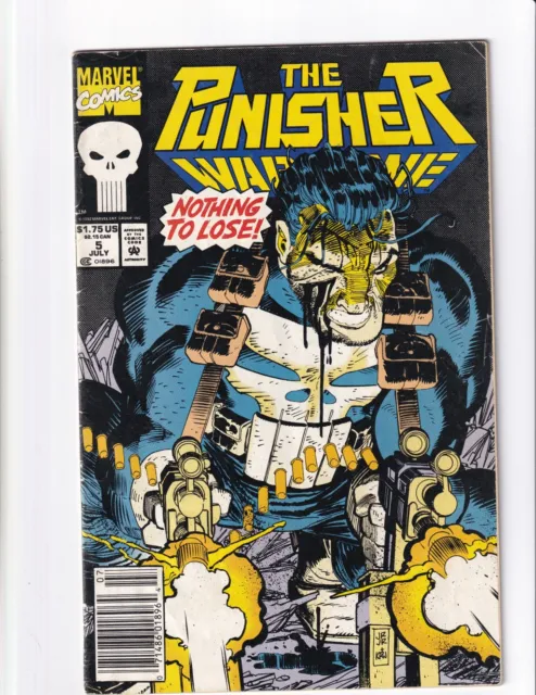 THE PUNISHER WAR ZONE #5 1992 MARVEL COMIC BOOK Bag/Boarded