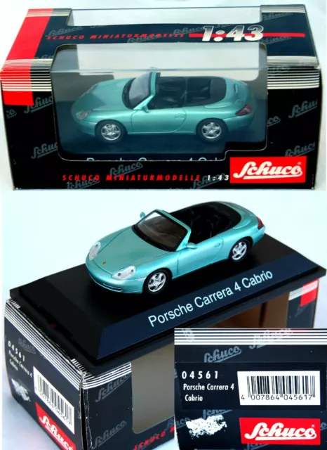 Schuco 4561-Porsche Carrera 4 Cabrio-Auto 1/43