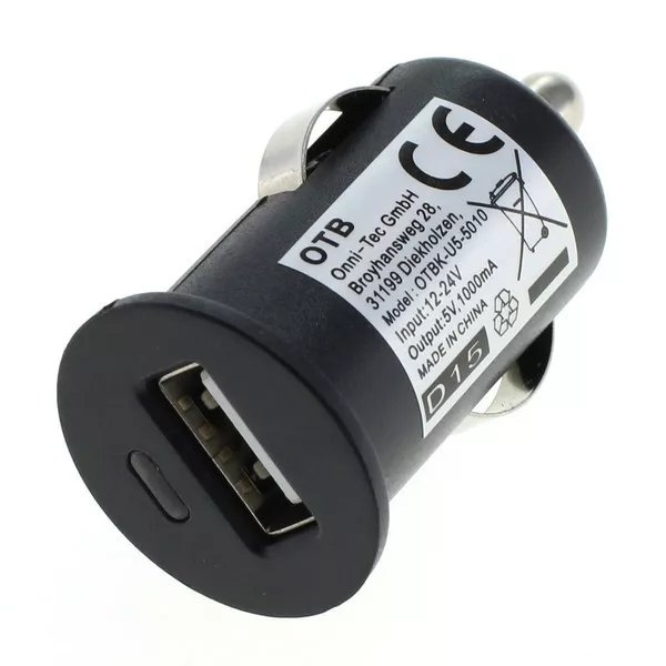 Pkw Kfz Auto Steckdose USB Adapter 12-24 V Volt 1000mA Strom Ladegerät Ladekabel