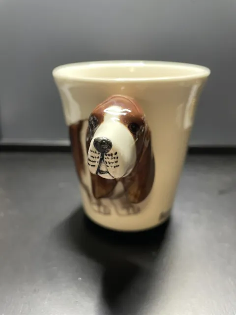 Basset Hound Anamorphic Meelarp Hand Painted Ceramic Mug 3D Cup Unique Gift