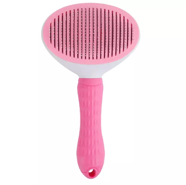 Self-Cleaning Slicker Brush Comb - Best Pet Cat Dog Grooming Long Short Hair...