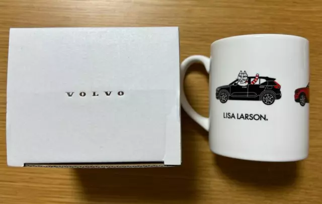 Lisa Larson x Volvo Mug Coffee Cup with Box Pottery Φ7.5 x H9 cm Prize HTF