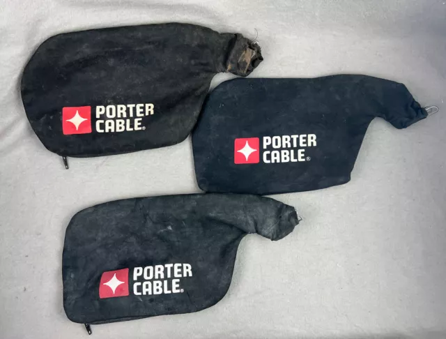 x3 Porter Cable A23158 Belt Sander Dust Bag Assy Replacement 351/352/360 *USED* x3 Porter Cable A23158 Belt Sander Dust Bag Assy Replacement 351/352/360 *USED*