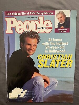 Vintage People Magazine September 27 1993 Christian Slater Cover Raymond Burr