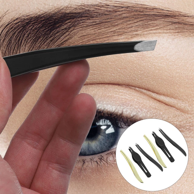 Herramienta de depilación facial con clip para cejas pelador de metal