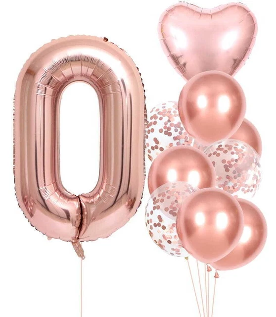 Kit De Fête De Bienvenue à La Maison En Or Rose Scintillant - 15 Pcs Bannière, Ballons Et Décorations Pour Un Accueil Chaleureux