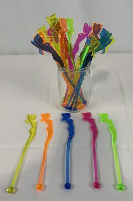 Mermaid Swizzle Sticks 25 total Tiki Bar Tiki Cocktail Tropical Beach