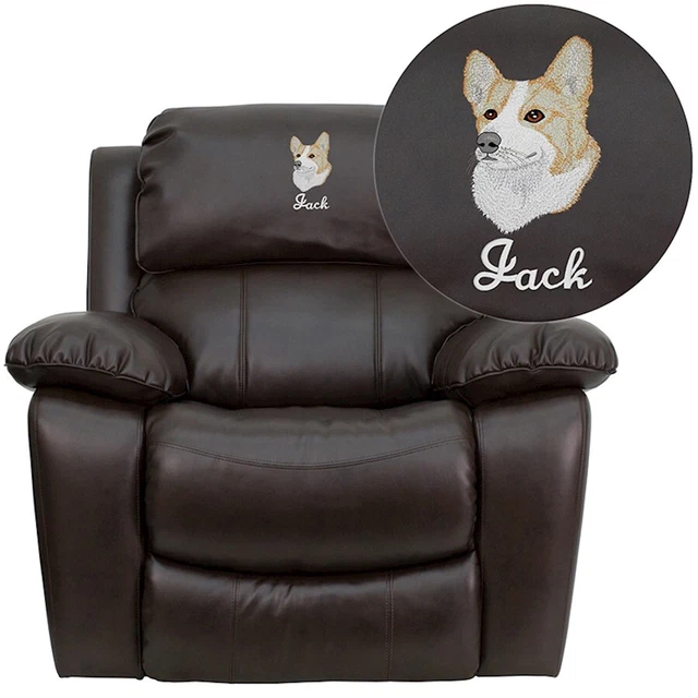Flash Furniture Brown LeatherSoft Rocker Recliner - MEN-DA3439-91-BRN-TXTEMB-GG