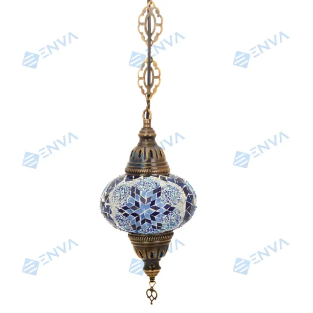 Lampada Plafoniera a multicolore mosaico Tiffany fatta a mano turca marocchina
