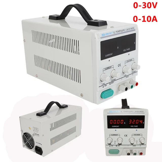 Akozon Labornetzgerät 30V 10A - Digital Geregeltes Gleichstromnetzteil