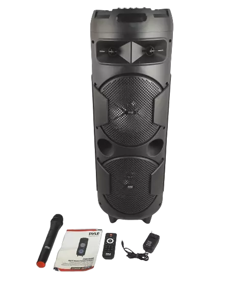 Pyle PPHP2845B, Portable Bluetooth 300W PA/Karaoke Speaker System, Party Lights