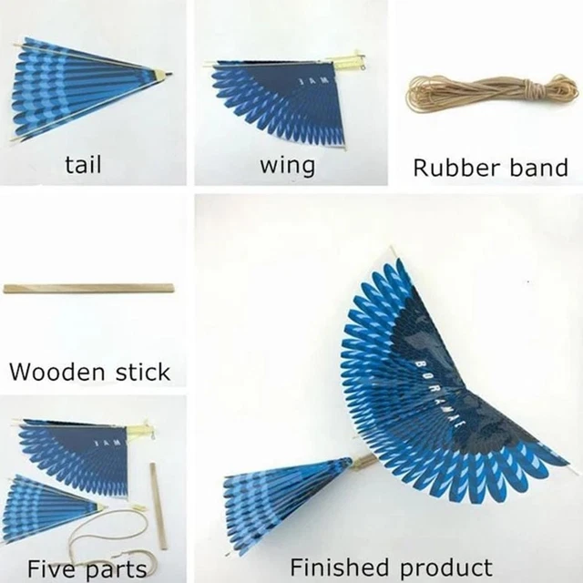ELASTIC RUBBER BAND Powered Flying Birds Kite, Funny HOT a Gift Toy, a ...