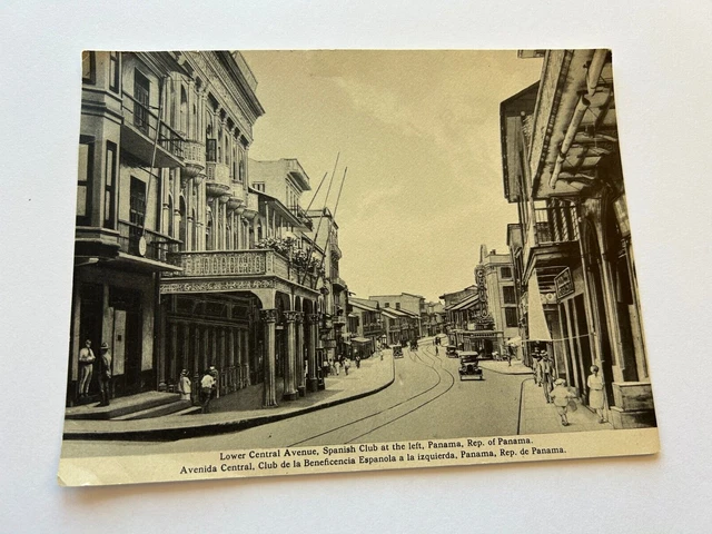 Republic Of Panama, Postcard, @1905, Spanish Club, Central Ave. New, Old Stock