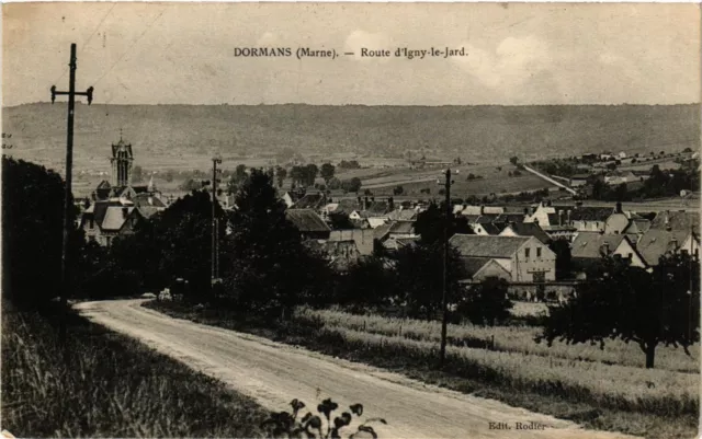 CPA DORMANS - Route d'IGNY-le-JARD (364179)