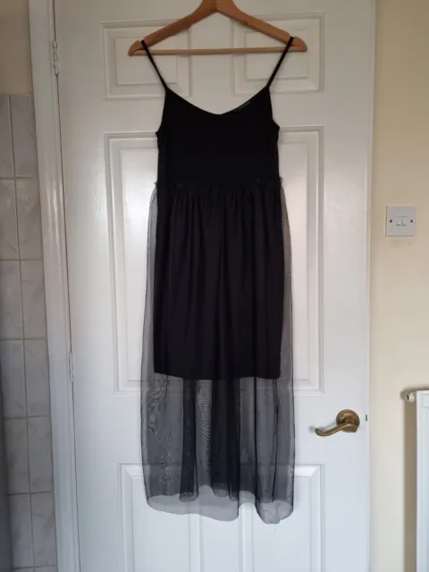 Ladies/girls Black Summer Mini Dress Size 6/8