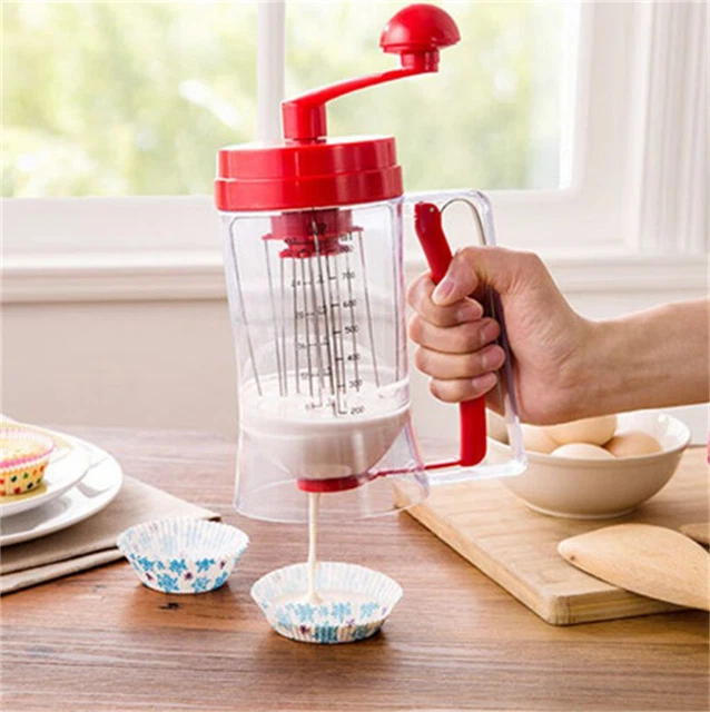 1Pc Baking Pastry Manual Pancake Mixer Machine Cupcake Funnel Batter Dispenser C
