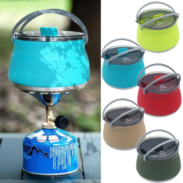 Théière Silicone Bouilloire Pliante Pot d'eau bouillante Cuisinière à café,