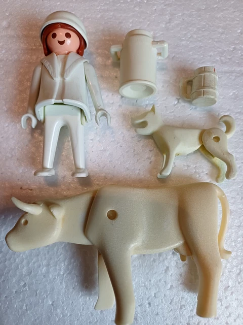 PLAYMOBIL Vintage 3374 - Set Médiéval Paysanne Vendeuse Marché De 1977 - Avec Boîte
