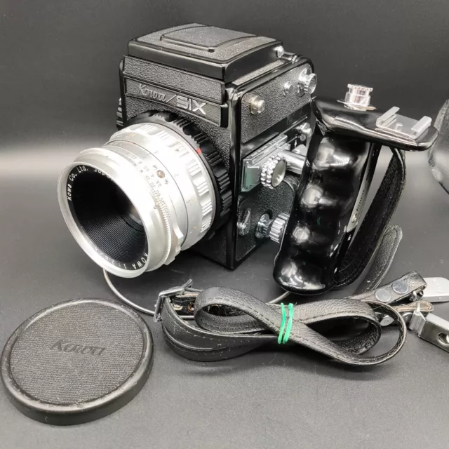 [ MINT ] KOWA SIX 6x6 Medium Format Film camera w/ 85mm f/2.8 + Grip from JAPAN