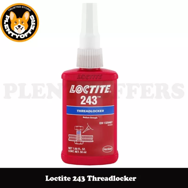 Loctite 243 Filizzatore a media resistenza, resistente all'olio, 50 ML
