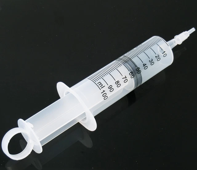 Lab Syringe Injector 5PCS 100ML PLASTIC Syringe Injector Lab Liquid Dispense Hypodermic ...