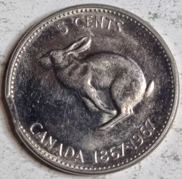 Canada 1967 5 Cents coin - 100th Anniversary of Canada