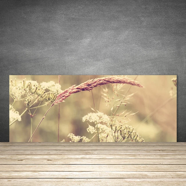 Crédence De Cuisine En Verre Floral - 125x50cm, Motif Fleurs, Marque Tulup, Neuve