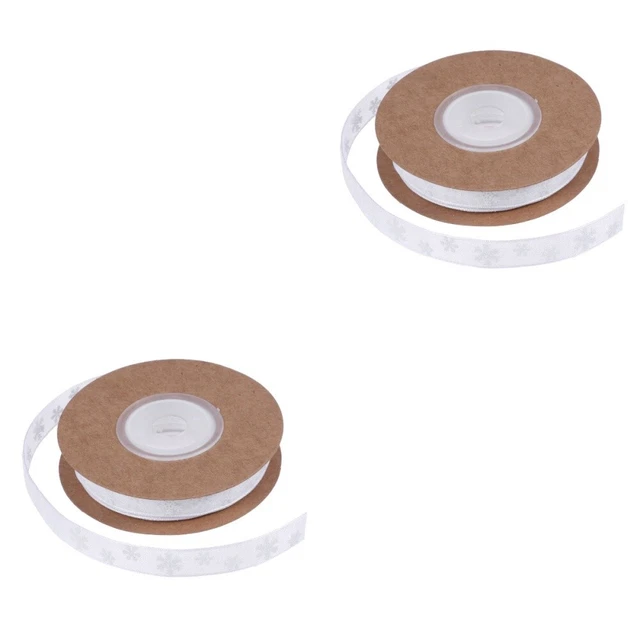 2x Weihnachten Baum Band Weihnachten Band Diy Verpackung Handwerk Satin Band