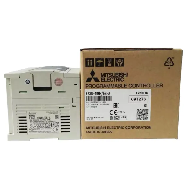 New in Box Mitsubishi FX3G-40MR/ES-A Logic Module 100~240VAC 24xInput 16xOuput