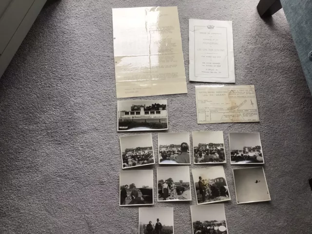 1953 Documents Photos Programme Fleet Air Arm Royal Navy Memorial Lee On Solent