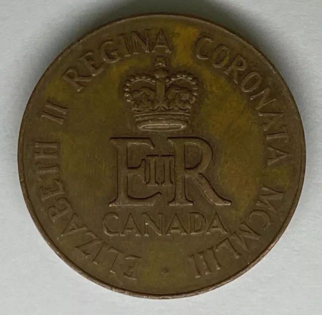 Canada 1953 Queen Elizabeth II ER II Coronation Medal