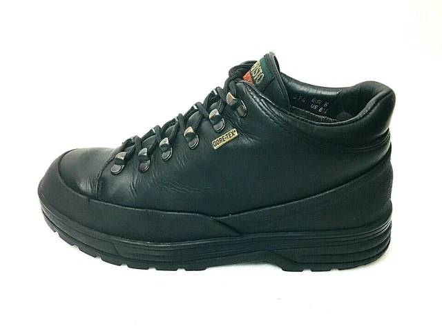 MEPHISTO SLACKER WOMENS Sz 8.5 Gore Tex Black Leather Hiking Boots
