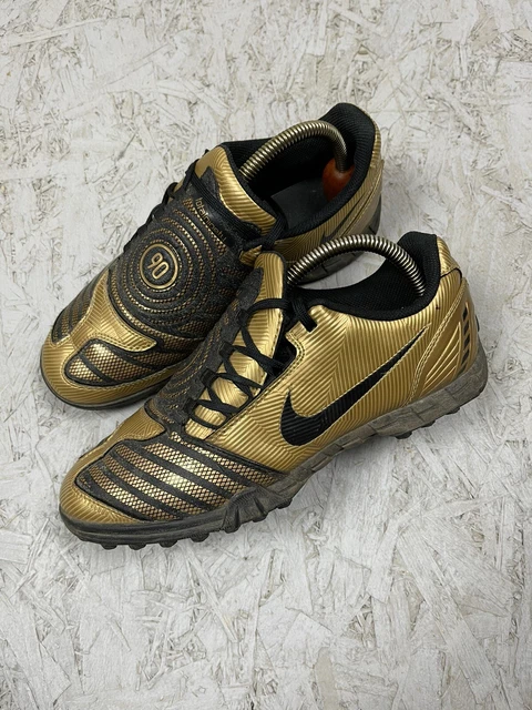 NIKE TOTAL 90 T90 Shoot II TF Gold Black Size UK 5 Junior Football 2008 £29.99 - PicClick UK