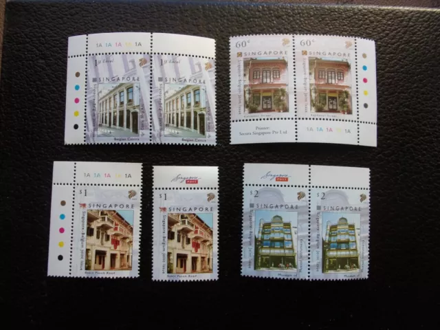 SINGAPOUR - timbre yvert/tellier n° 1354/1357 x2 n** MNH (A78) (T)