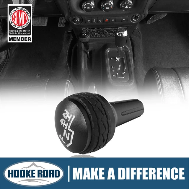 HOOKE ROAD ALUMINUM 4WD Knob Transfer Case Shift Knob Fit Jeep Wrangler