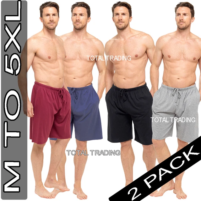 2 Pack  Mens Pyjamas Sleep Lounge Shorts Cotton Blend  Insignia M To Xxxxxl