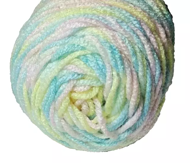 Ombre BABY Yarn Knit Crochet large skein pink, blue, yellow unbranded