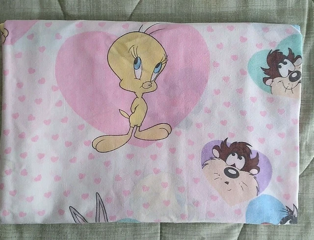 Juego de sábanas planas y funda de almohada de colección Bibb Tweety Taz Silvestre Bichos material