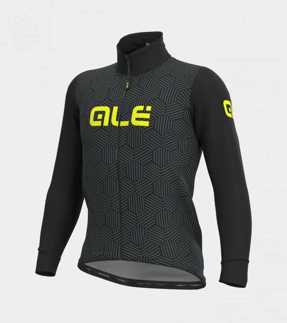 Giubbino invernale ciclismo ALE' SOLID CROSS nero-grigio