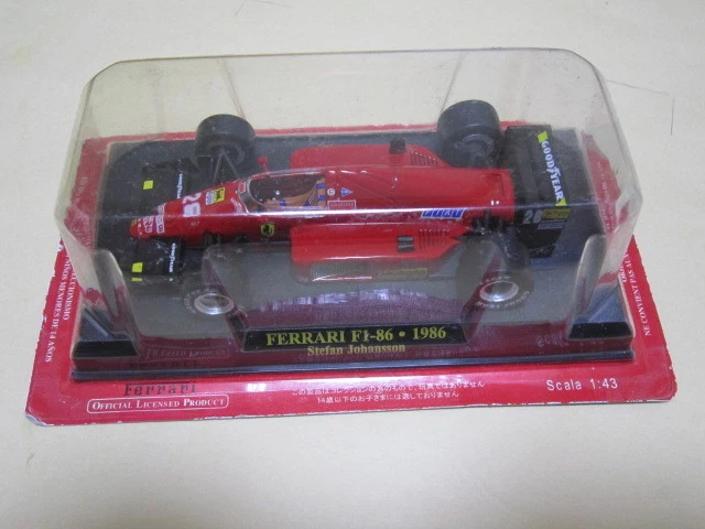 Ferrari F1-86 De 1986, Miniature 1:43, Pilote S. Johansson, Altaya, Rouge