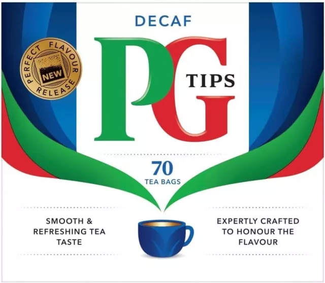 Bolsas de té PG Tips Decaf 70 quilates - paquete de 2