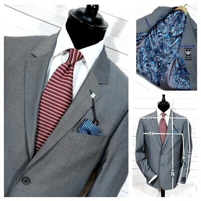 ⭐ Mens TED BAKER modern slim fit blazer jacket geometric pattern lining size 38R