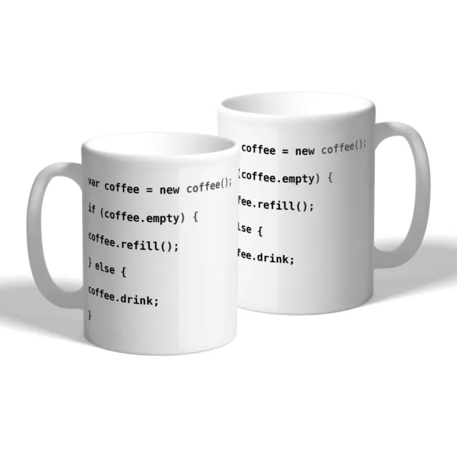 Coffee Code Joke Funny Coffee Tea Mug Novelty Gift Cup Idea