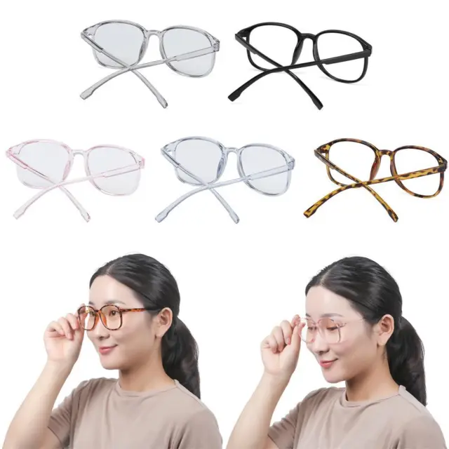 Glasses Ultra Light Resin Round Clear Glasses Eye wear Eyeglasses Vision Care