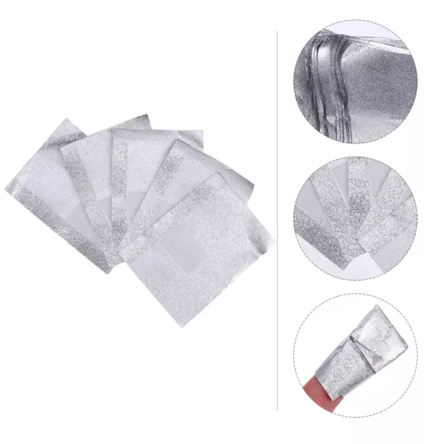 500 Pcs/ Nail Remover Pads Art Foil Wraps Soak Off Gel Polish