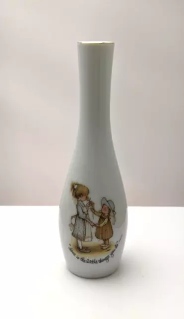 Holly Hobbie  Bud Vase - Love is the Little Things You Do - 1973