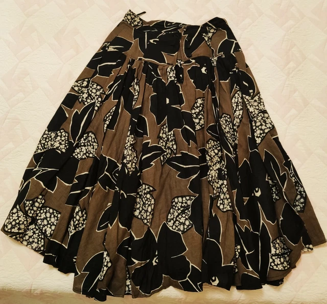 Gonna LINO Giorgio Grati 42 Cotone Fantasia Floreale Fiori Donna moda vestiti