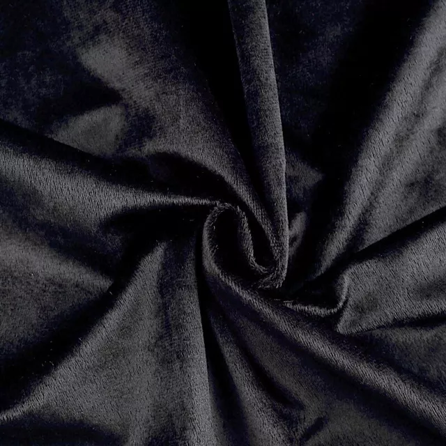 5 yards BLACK 65" wide Premium Velvet Fabric Bolt Wedding DIY Event Party Crafts