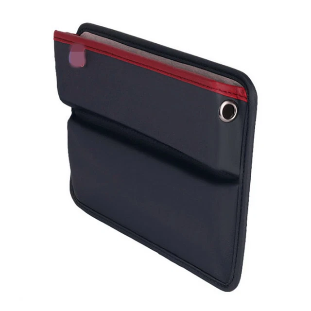 PU Leather Car Console Side Seat Gap Storage Box Filler Organizer Keys Pocket